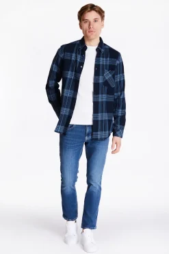 Boss Rickert Check Shirt - Blue