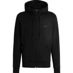 Boss Saggy Hooded Regular Fit Zip Through - Black