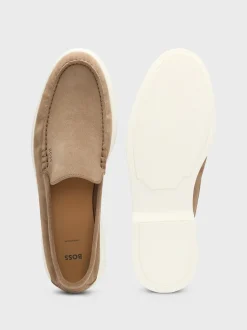 Boss Sienne Suede Loafer - Stone