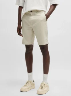 Boss Slim Chino Shorts - Stone