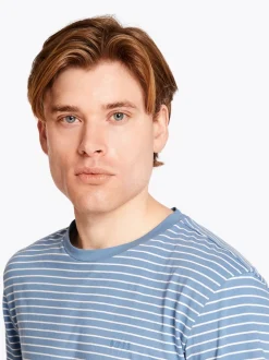 Boss Tales Stripe T-Shirt - Blue