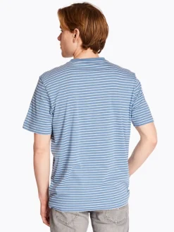 Boss Tales Stripe T-Shirt - Blue