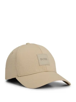 Boss Zed Seersucker Cap - Stone