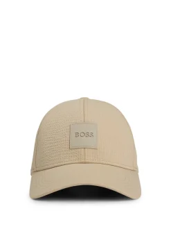 Boss Zed Seersucker Cap - Stone