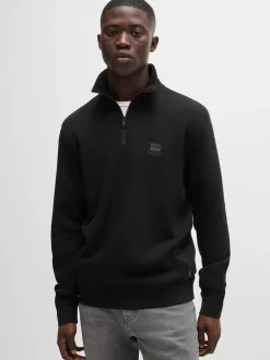 Boss Zetrust Quarter Zip - Black
