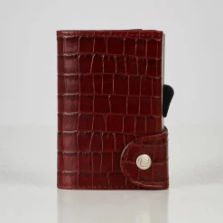 C Secure Crock Leather Wallet - Brown