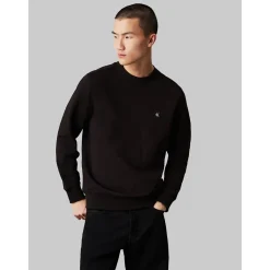 Calvin Klein Jeans Badge Logo Sweat - Black