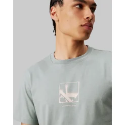 Calvin Klein Jeans Grid Box T-Shirt - Grey