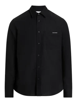 Calvin Klein Jeans Linen Shirt - Black