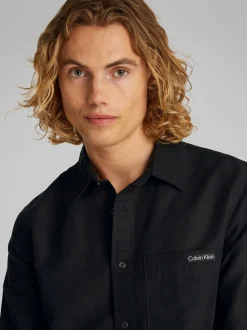 Calvin Klein Jeans Linen Shirt - Black