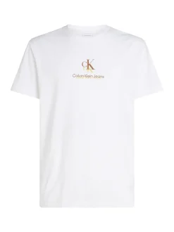 Calvin Klein Jeans Shadow Logo T-Shirt - White