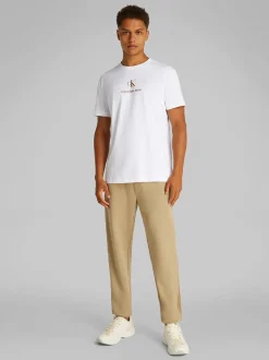 Calvin Klein Jeans Shadow Logo T-Shirt - White