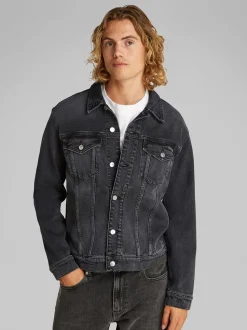 Calvin Klein Jeans Slim Denim Jacket - Black