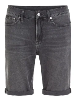 Calvin Klein Jeans Slim Denim Shorts - Grey