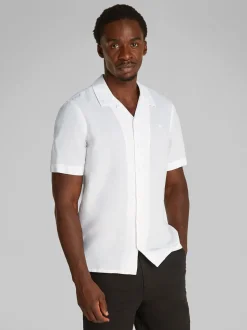 Calvin Klein Linen Cotton Shirt - White