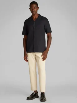 Calvin Klein Linen Cotton Shirt - Black