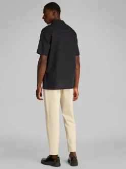 Calvin Klein Linen Cotton Shirt - Black