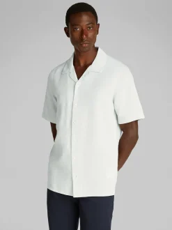 Calvin Klein Linen Cotton Shirt - Grey