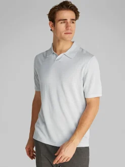 Calvin Klein Linen Open Collar Knit - Grey