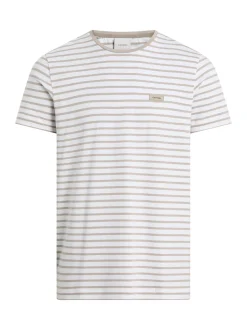 Calvin Klein Stretch Stripe T-Shirt - White