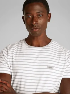 Calvin Klein Stretch Stripe T-Shirt - White