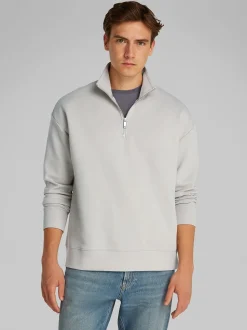 Calvin Klein Tech Interlock Quarter Zip - Grey