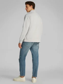 Calvin Klein Tech Interlock Quarter Zip - Grey