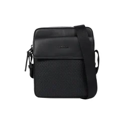 Calvin Klein Vertical Mono Logo Reporter Bag - Black