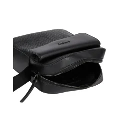 Calvin Klein Vertical Mono Logo Reporter Bag - Black