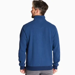 Club 1879 Leinster Half Zip Rib Sweatshirt - Blue
