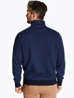 Club 1879 Leinster Half Zip Two Tone Sweatshirt - Navy