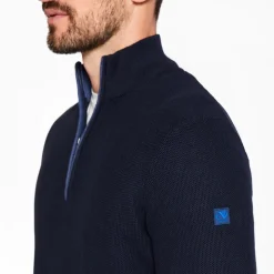 Club 1879 Leinster Quarter Zip Knit - Navy