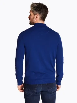Club 1879 Leinster Quarter Zip Knit - Blue