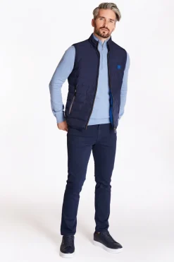 Club 1879 Leinster Quarter Zip Knit - Blue