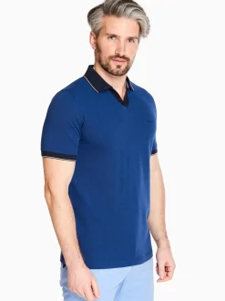 Club 1879 Open Neck Polo Shirt - Navy