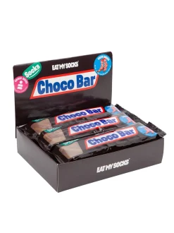 Eat My Socks Chocolate Bars Gift Socks - Brown