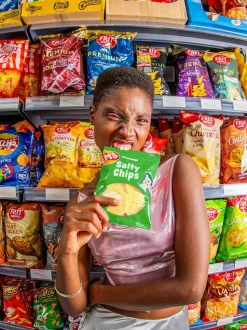 Eat My Socks Salty Chips Socks Gift Box - Green