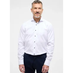 Eterna Plain Opaque Cover Shirt - White