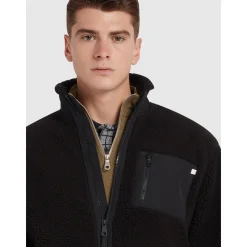 Farah Bradley Full Zip Fleece - Black