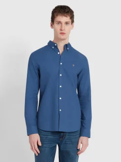 Farah Brewer Oxford Shirt - Blue