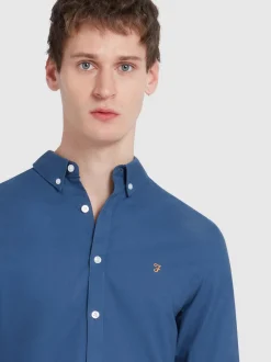 Farah Brewer Oxford Shirt - Blue
