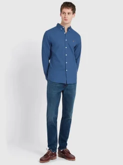 Farah Brewer Oxford Shirt - Blue