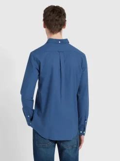 Farah Brewer Oxford Shirt - Blue