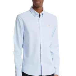 Farah Brewer Oxford Slim Fit Shirt - Blue