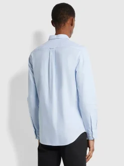 Farah Brewer Oxford Slim Fit Shirt - Blue