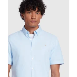 Farah Brewer Short Sleeve Shirt - Blue