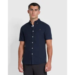 Farah Brewer Short Sleeve Shirt - Navy