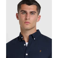 Farah Brewer Short Sleeve Shirt - Navy