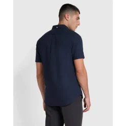 Farah Brewer Short Sleeve Shirt - Navy