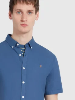 Farah Brewer Short Sleeve Shirt - Blue